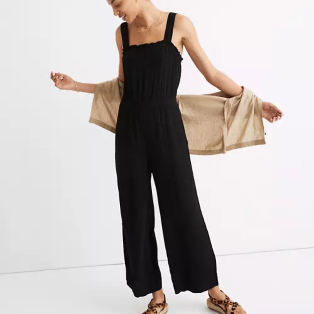 NWT Madewell Smocked Tank Jumpsuit